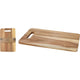 Planche à découper en acacia pour ustensiles de cuisine Excelent 30x20cm