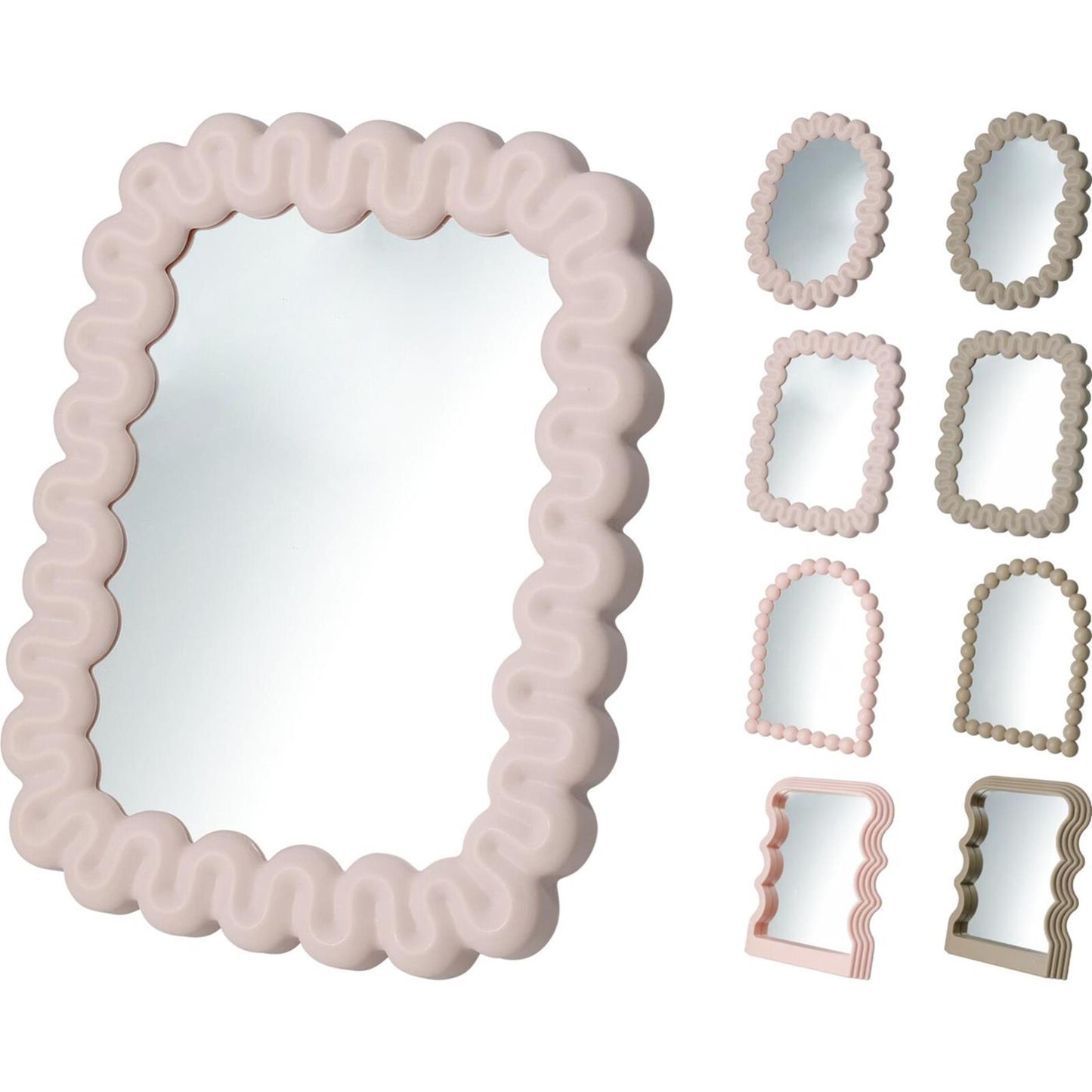 Verre miroir de style maison avec pp 22x17x3cm