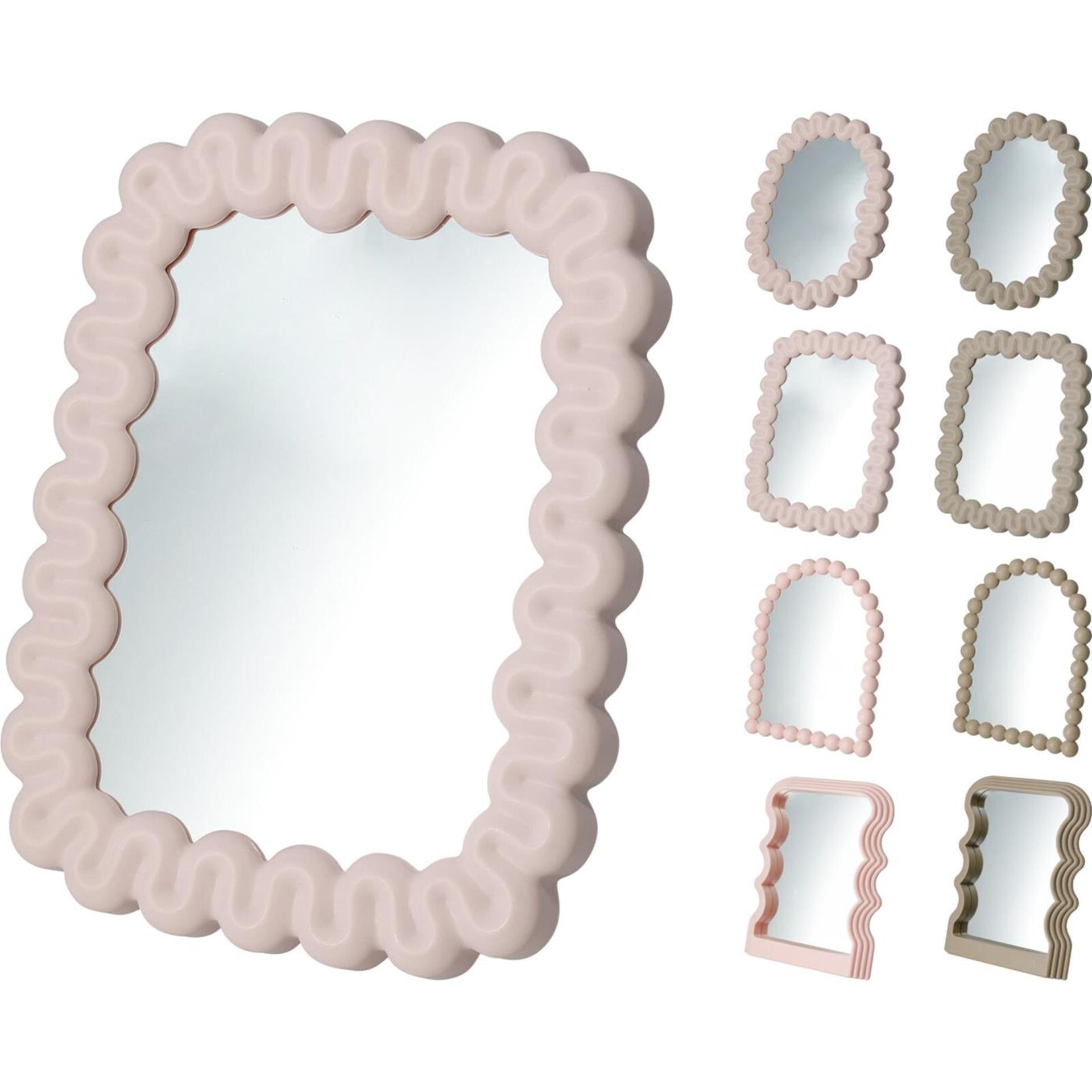 Verre miroir de style maison avec pp 22x17x3cm