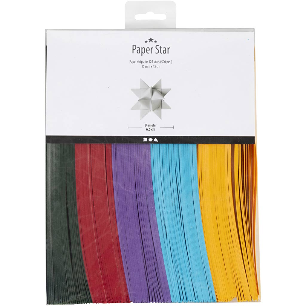 Creativ Company Braid Strips Colors, 500st.