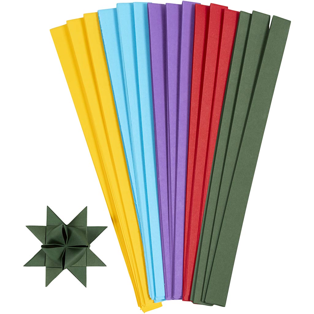 Creativ Company Braid Strips Colors, 500st.