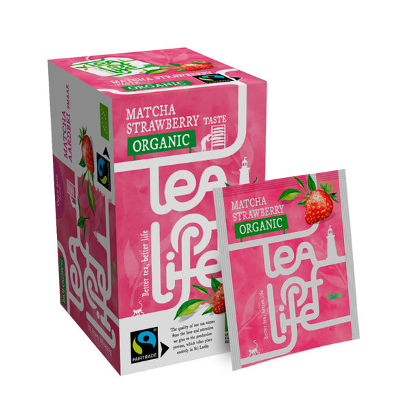 Tea of life fraise matcha bio équitable (25x 1,5gr)