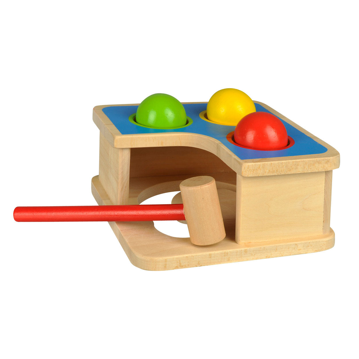 Banc de marteau en bois goki avec balle