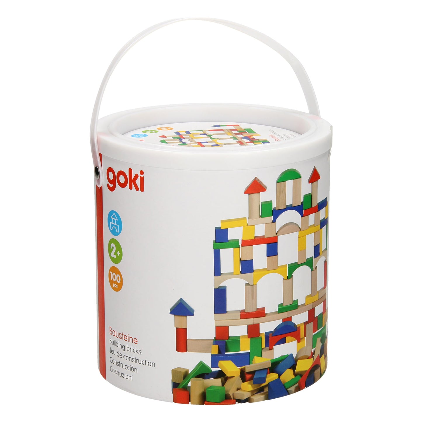 Goki Blocy Blocs en couleur en couleur, 100dlg.