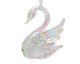 Decoris pendentif de Noël cygne irisé 10cm