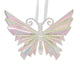 Decoris Pendentif de Noël papillon en plastique irisé