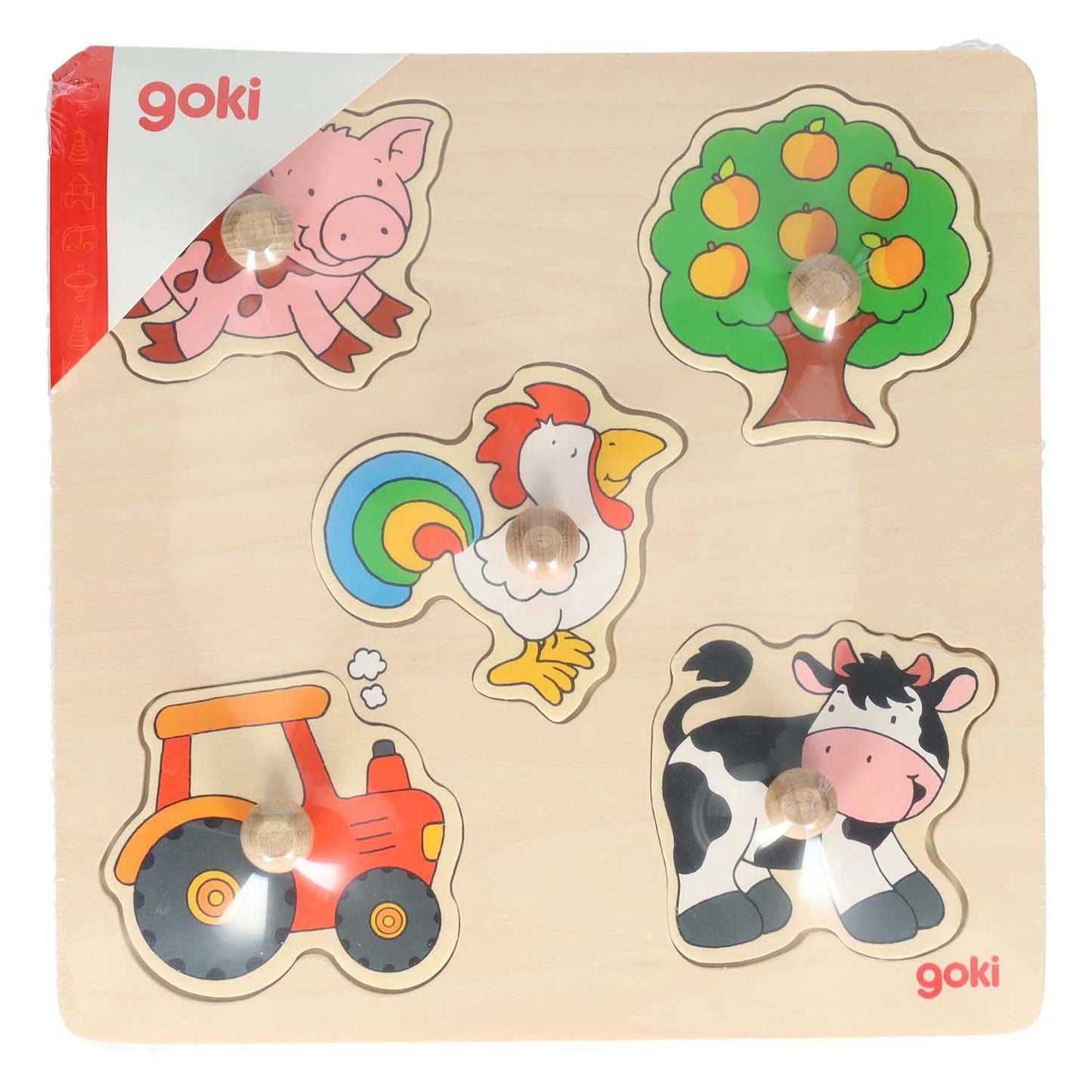 Goki Wooden Nick Puzzle Farm
