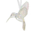 Decoris pendentif de Noël colibri en plastique 10cm iris