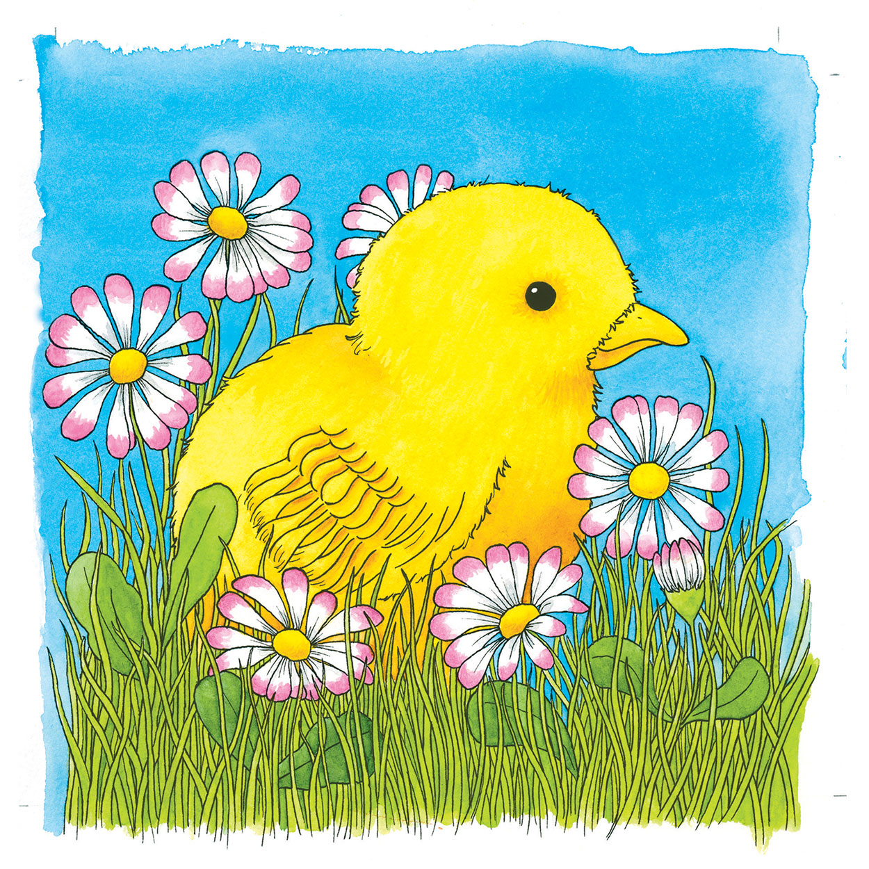 Poulet de puzzle de couche en bois goki