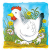 Poulet de puzzle de couche en bois goki