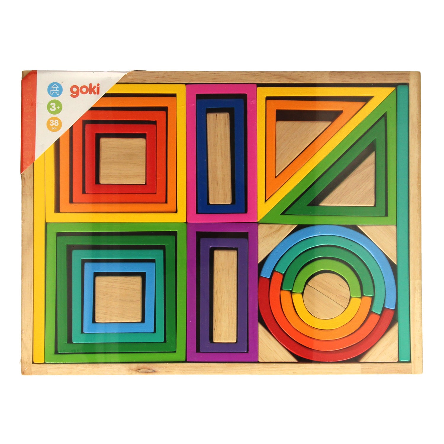 Goki Wooden Construction Forms Fantasy, 38dlg