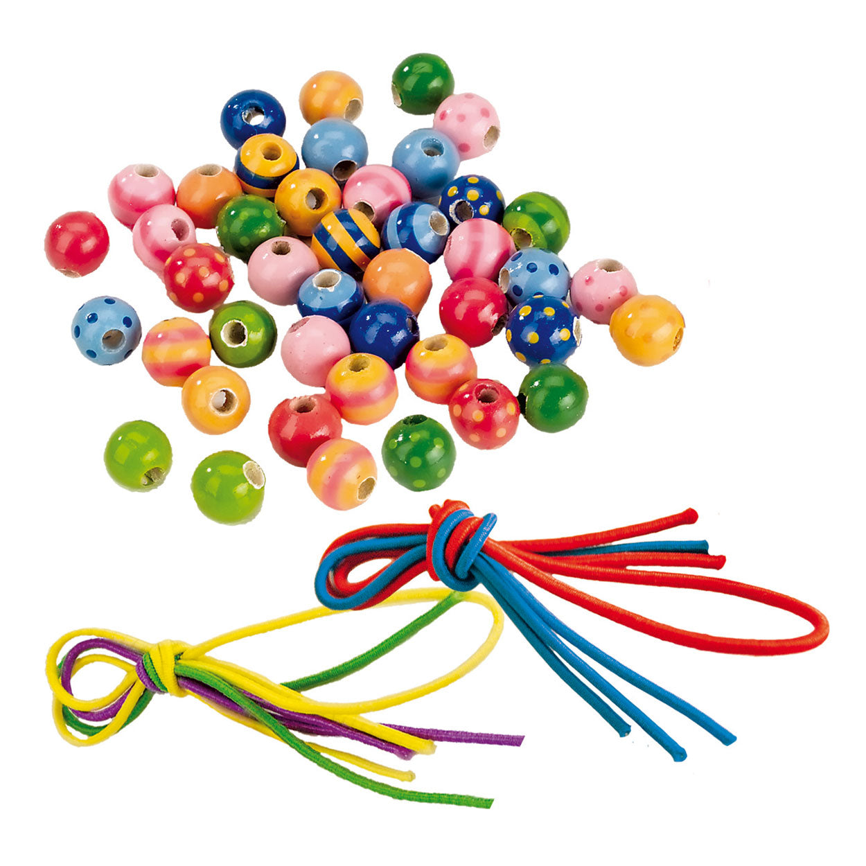 Ensemble de perles en bois Goki