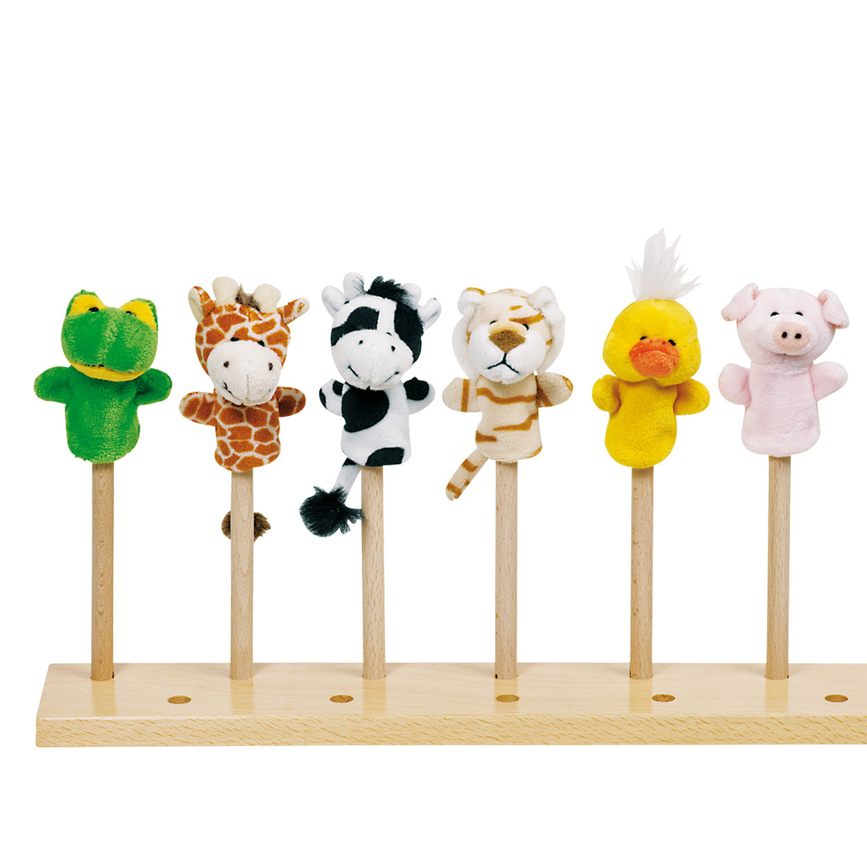 Goki Animal Fingerpop en peluche, 6e.