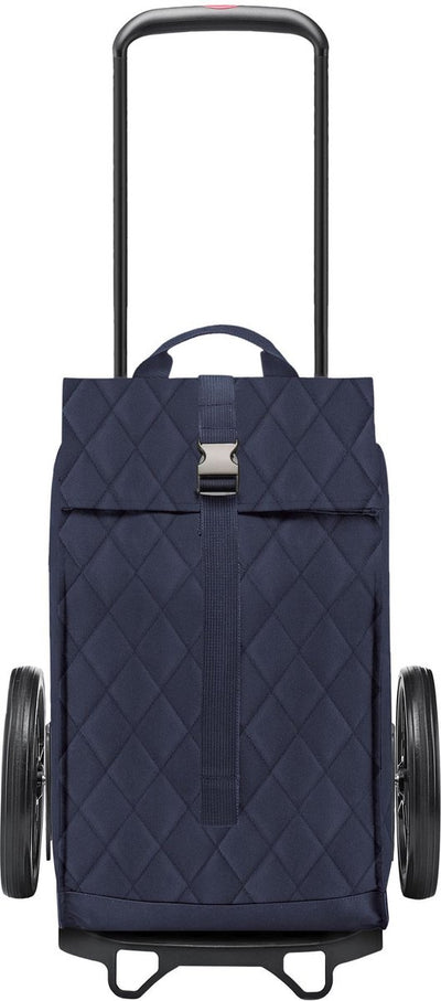 Chariot de courses Reisenthel city cruiser rhombus - 40l - losange bleu or minuit