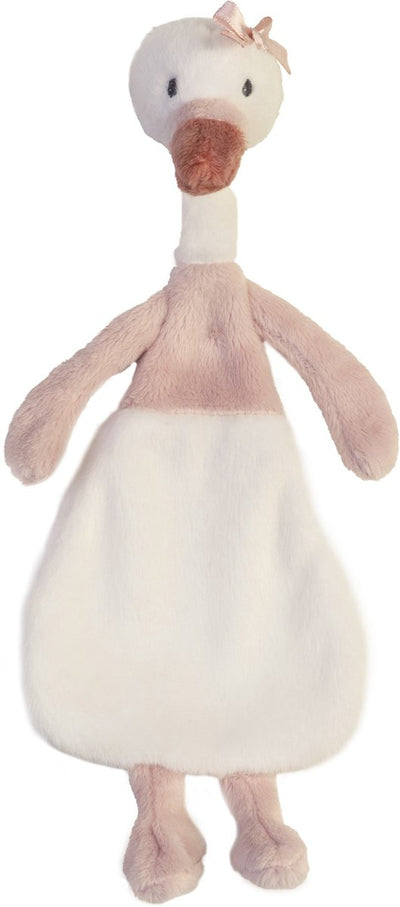 Tissu câlin Happy Horse Swan Swizzle - blanc - cadeau bébé