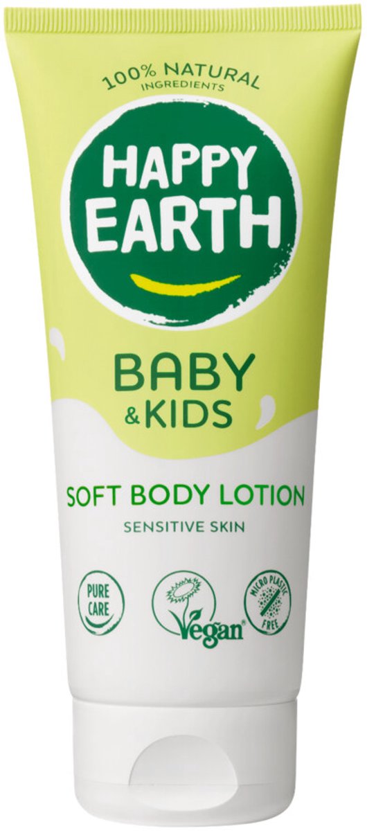Lait corporel 100% naturel Happy Earth Baby Kids - 200 ml