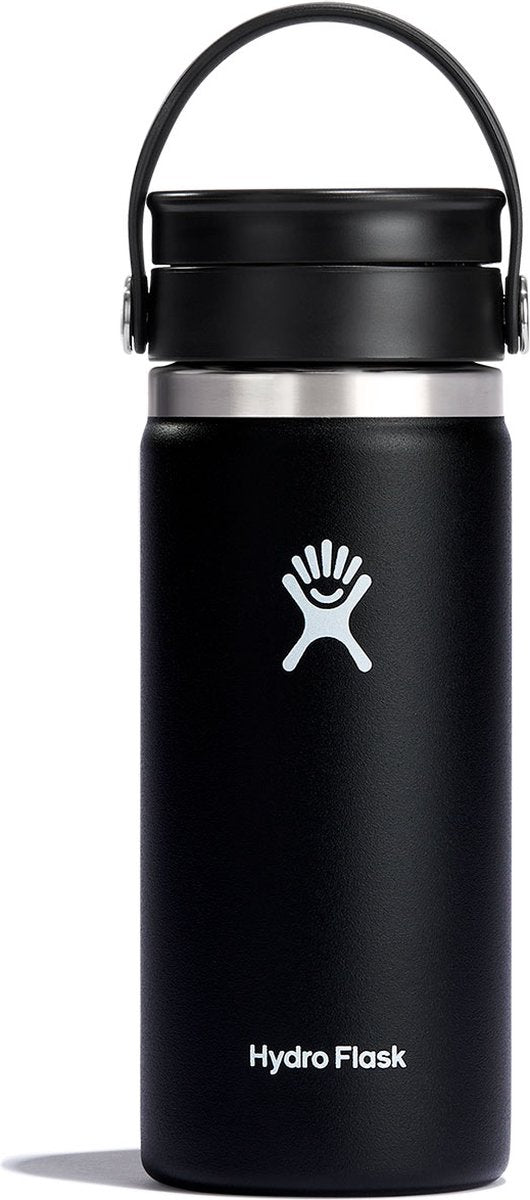 Tasse à café avec couvercle flexible large Hydro Flask (473 ml) - noir