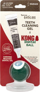 Tropiclean enticers - gel dentaire chien - avec balle dentaire kong - boeuf - chiens moyens - 30 ml