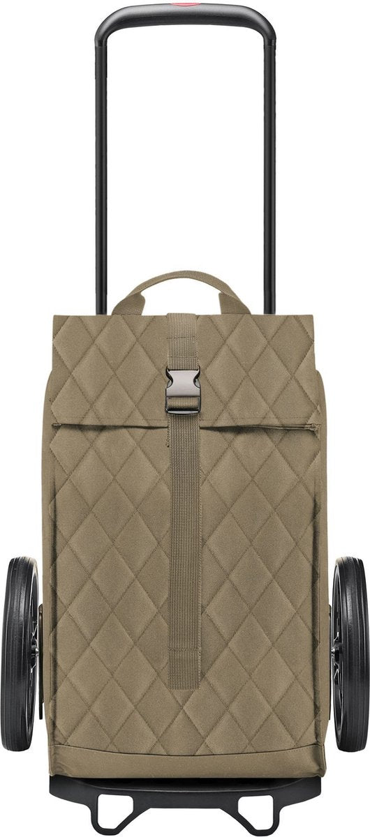 Chariot de courses Reisenthel city cruiser rhombus - 40l - losange vert olive