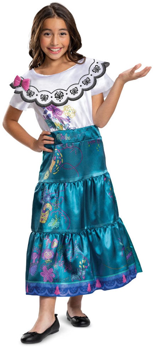 Déguisement Disney - Encanto, robe mirabelle deluxe, taille m (7-8 ans), fille