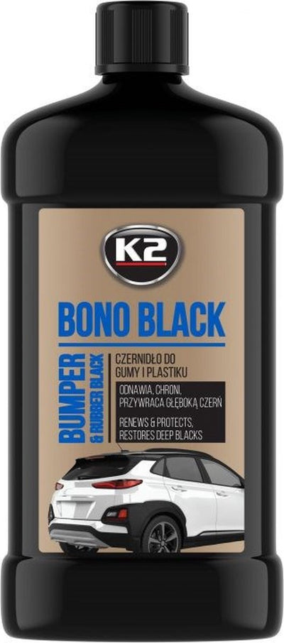 K2 bono black - restaurateur de couleur plastique et caoutchouc - 500ml