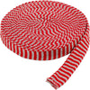 Creativ company tube tricoté circulaire, l: 30 mm, Noël rouge gris, 10 m 1 rouleau