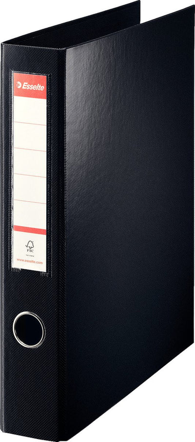 Esselte Viviva classeur à anneaux standard a4 - 4 anneaux d-mech 40 mm - largeur de dos de 62 mm - noir