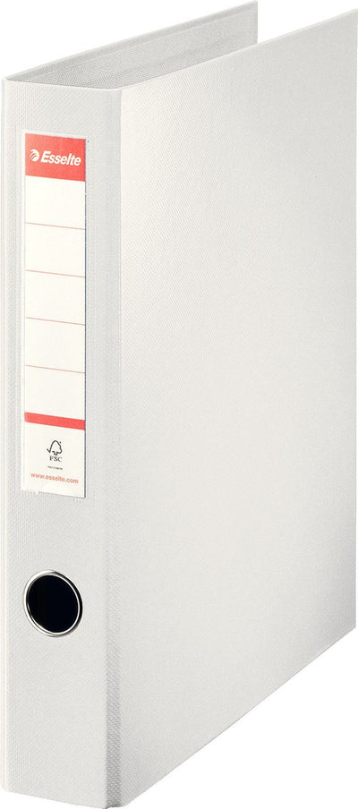 Esselte Viviva classeur à anneaux standard a4 - 4 anneaux d-mech 40 mm - largeur de dos de 62 mm - blanc