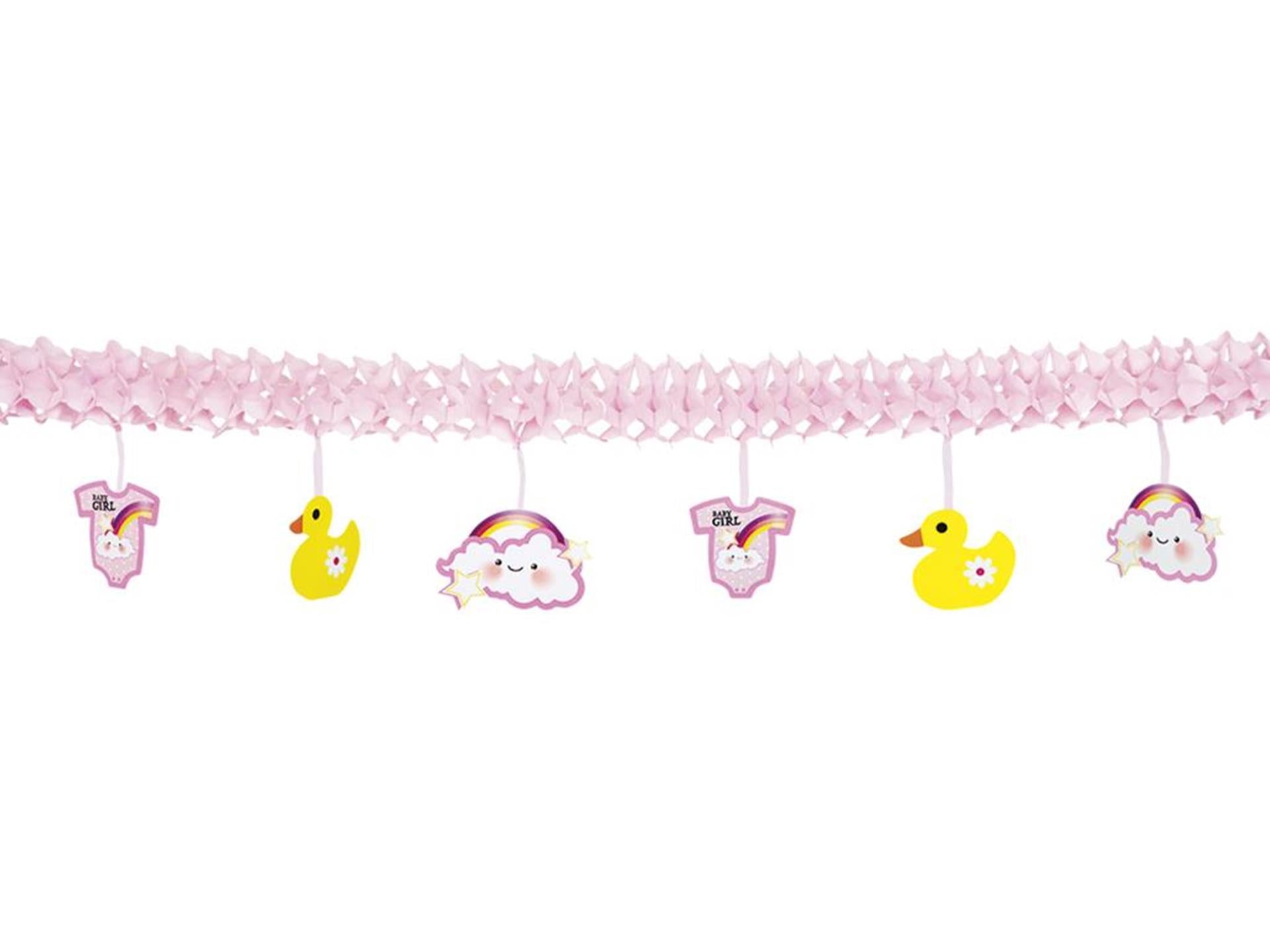 Boland guirlande en papier bébé fille 4m
