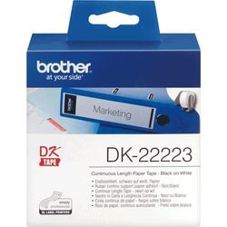 Étiquettes dk22223 brother 50mmx30,48mt blanc