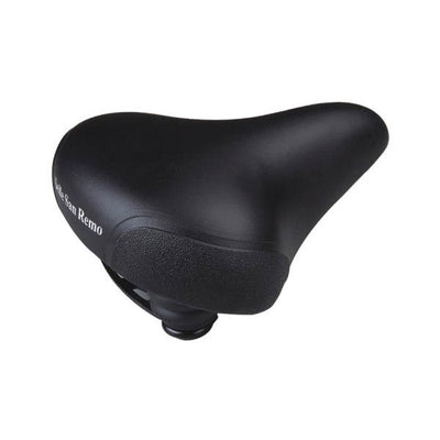 Selle San Remo Bicycle Saddle City Bike Unisexe avec protection d'angle noir