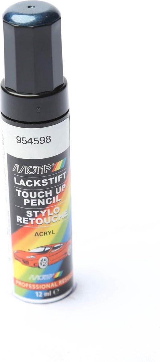 Motip 954598 - stylo peinture automobile - bleu métallisé - 12 ml
