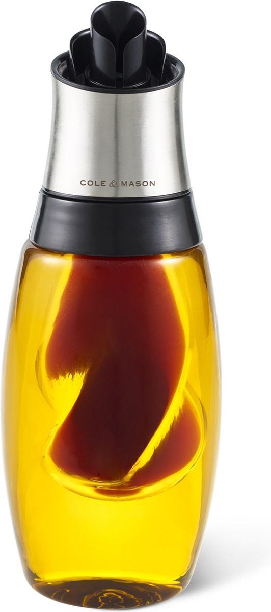 Cole mason - duo verseur huile et vinaigre transparent