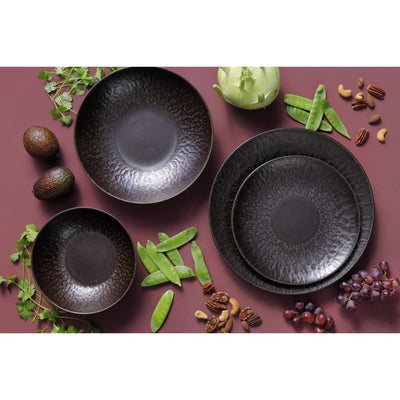 Palmer assiette ruston 21cm coupé marron 6 pièces