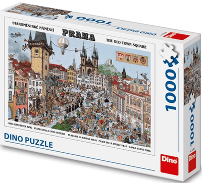 Dinotoys dino puzzle de stadscentrum van praag - 1000 pièces