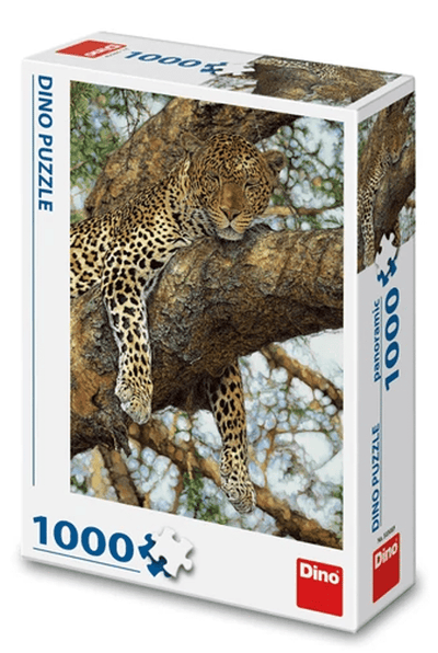 Dinotoys Puzzle dinosaure d'un tigre dans l'arbre - 1000 pièces