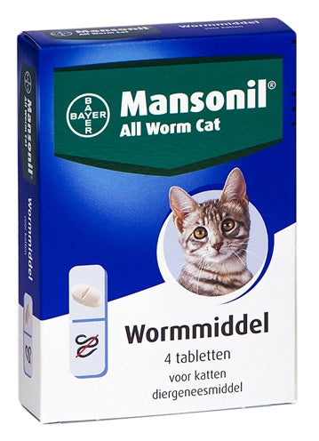 Cat Mansonil Tous les comprimés de ver