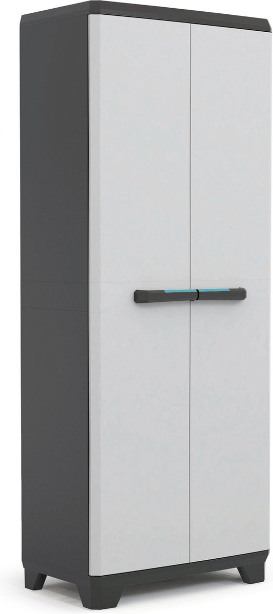Armoire de rangement utilitaire linéaire Keter - 68x173x39 cm - gris noir