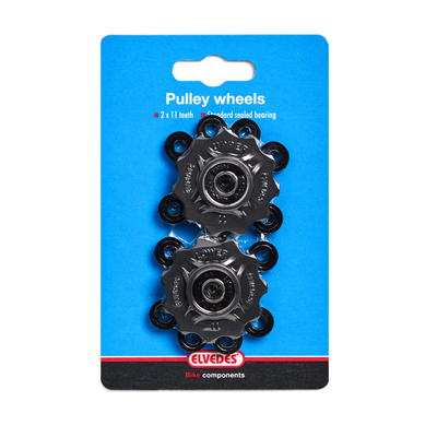 roues de dérailleur 11 dents 7-11V noir 2 pièces