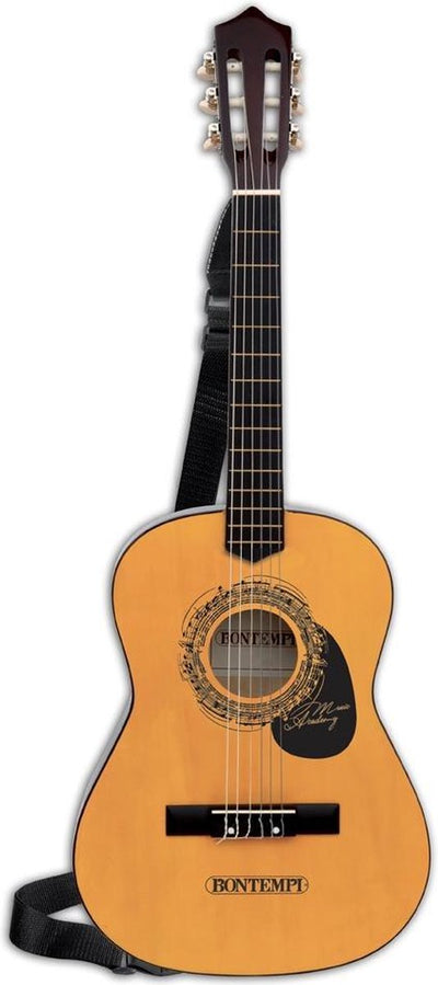 Bontempi spa bontempi - guitare en bois - 6 cordes - bandoulière 92 cm