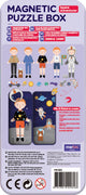 Boîte à puzzle magnétique Mieredu - astronautes - contient 2 scènes - plus de 30 aimants - 3 ans