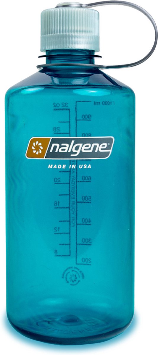 Nalgene - bouteille à goulot étroit - gourde - bouteille d'eau - étanche - 1000 ml - sans bpa - sustain - tritan truite vert