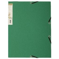 Chemise exacompta 56983e 380g m2 a4 24x34cm vert foncé 3 rabats