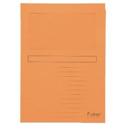 L-covers 50104e papier 31x22cm fenêtre orange inscriptible