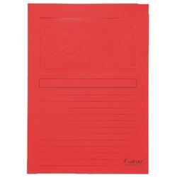 L-covers 50105e papier 31x22cm fenêtre rouge inscriptible