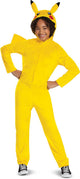 Déguisement Pokémon, combinaison pikachu à capuche classique, taille s (4-6 ans)