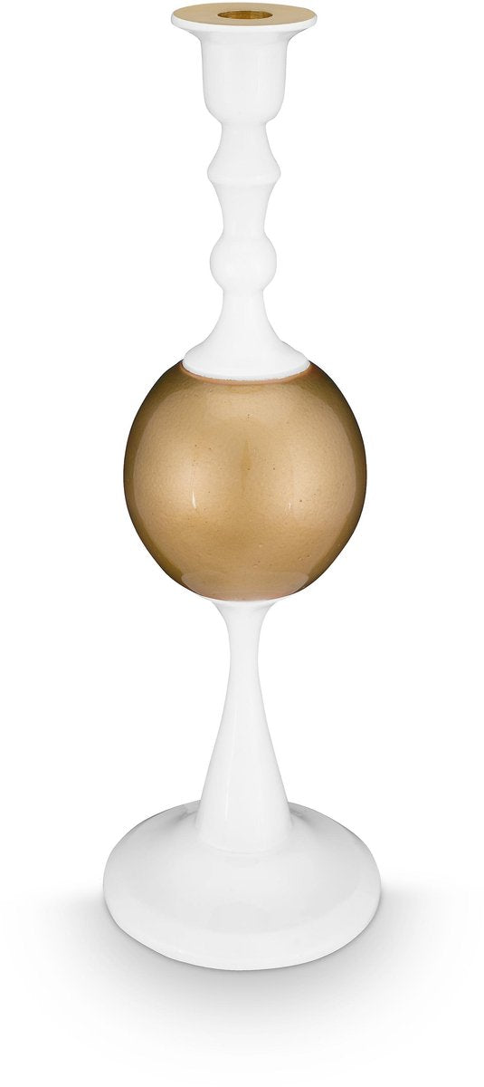 Pip studio chandelier sphère - bougeoir en métal - or blanc - 37cm