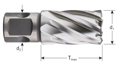 Rotec carottier hss-xe silver-line 40,0mm sl30