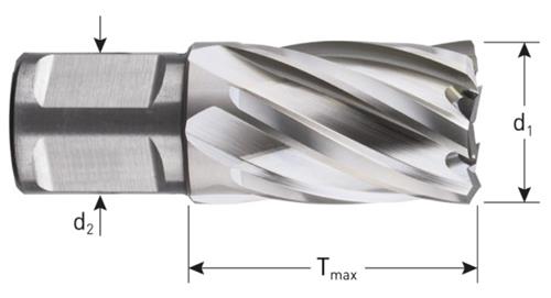 Rotec carottier hss silver-line 18,0mm sl30 Weldon