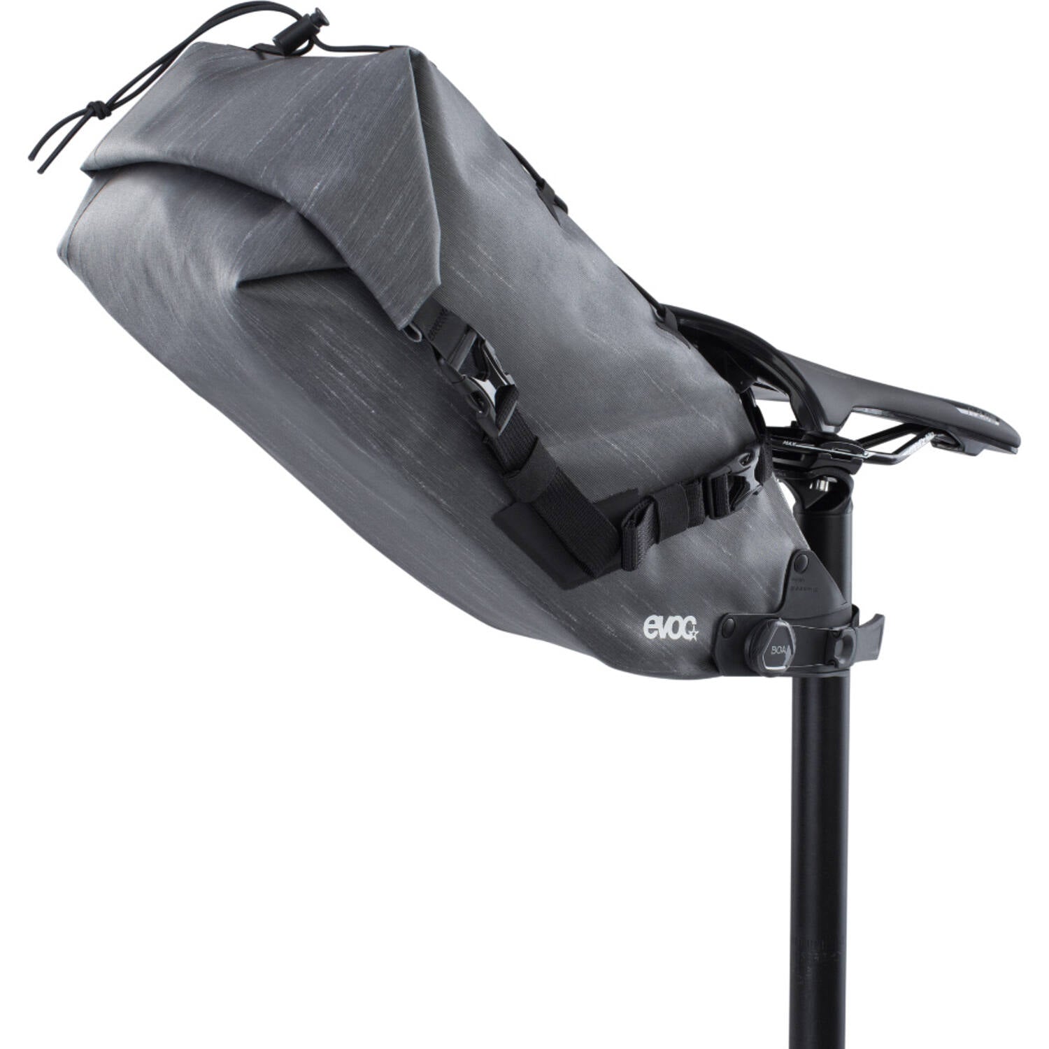 Evoc - sac de selle boa wp 8 gris carbone taille unique 8l